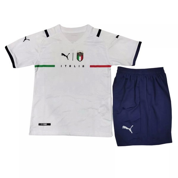 Camiseta Italia Replica Segunda Ropa Niño 2021 Blanco